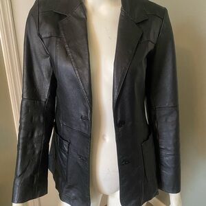 Black Leather Women's Jacket